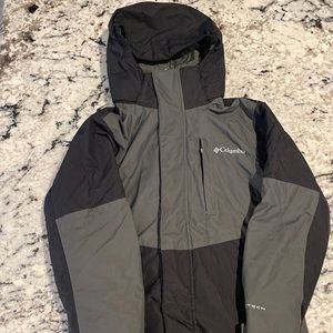 Columbia Omni Heat Interchange Winter Ski Jacket Boys S (8) two in one w/ fleece